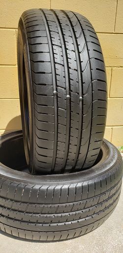 Pair 245/40/19 PIRELLI P ZERO 90% Tread RUN FLAT TECHNOLOGY