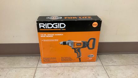 RIDGID R7122 1/2” SPADE HANDLE MUD MIXER.