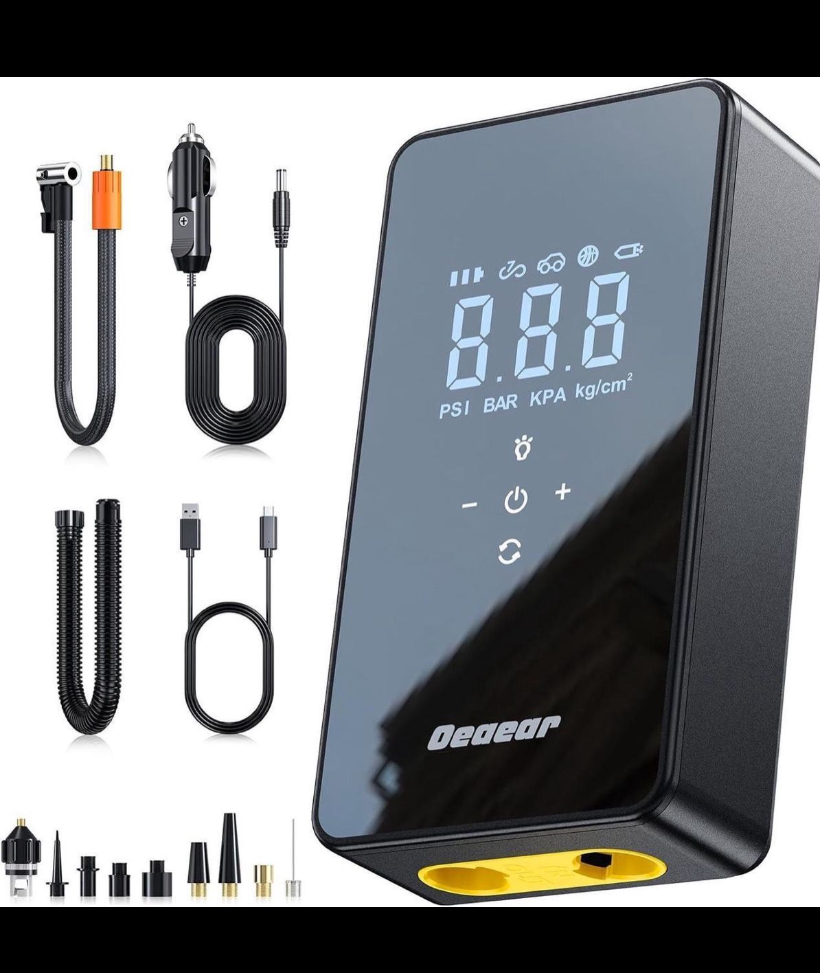 Dual Motor Tire Inflator Portable Air Compressor,3X Faster Inflation