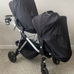 Mockingbird Double Stroller With Lots Of Accessories