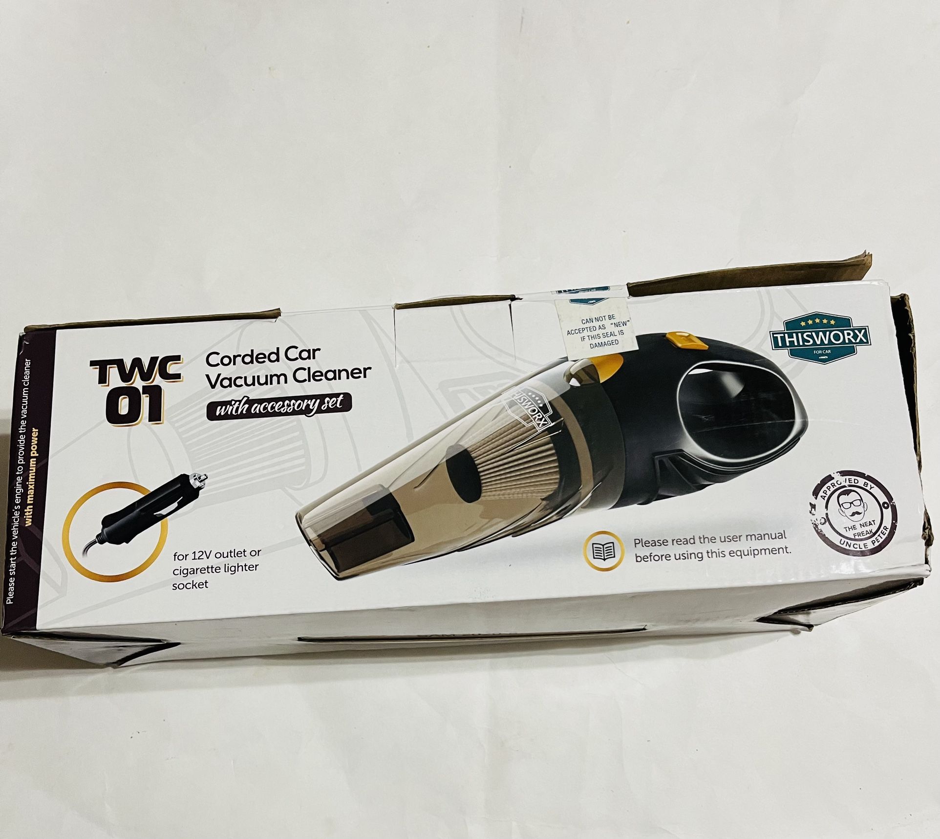 Car Vacuum Cleaner Mini Handheld Portable 12V Powerful Wet Dry Small For Auto