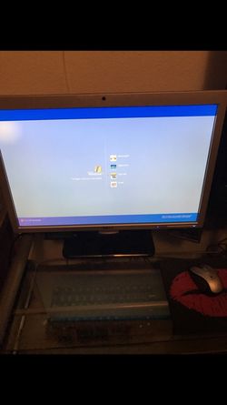 Dell computer desktop and computer desk