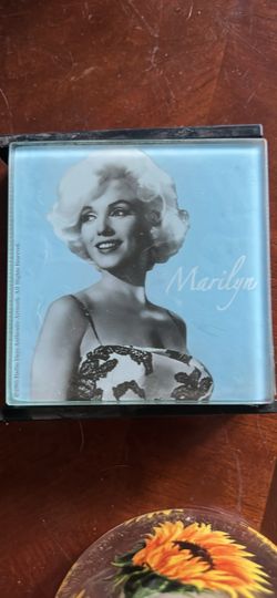 Marilyn Monroe Glass Photo Coaster