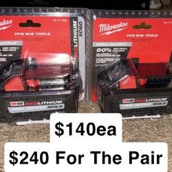 Milwaukee Batteries (M18 High Output XC6.0)