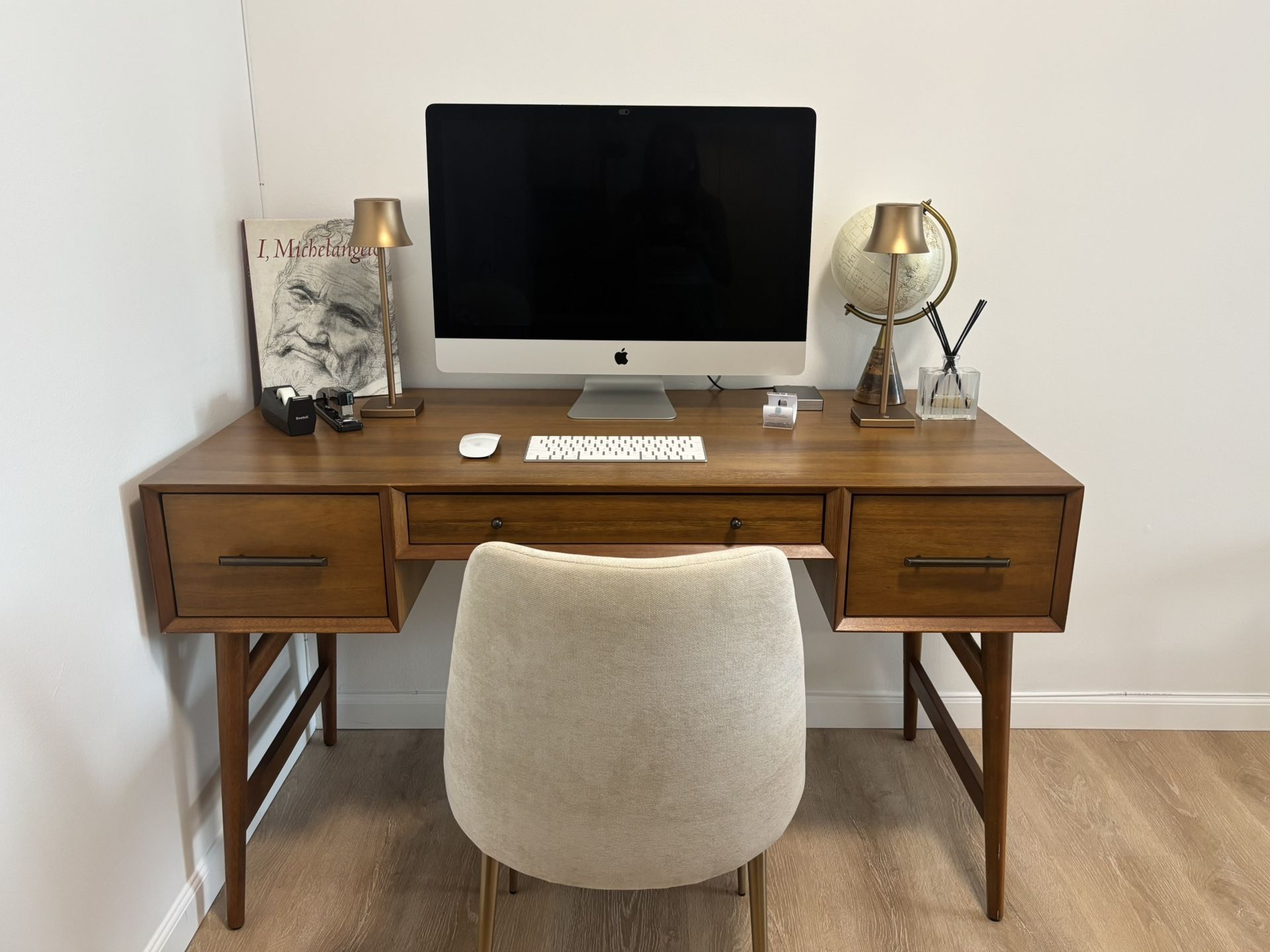 West Elm Mid Century Desk 52”