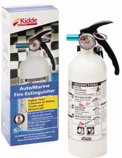 Kiddie Fire Extinguisher, 2.3 lbs, Aluminum, Rust Resistant.