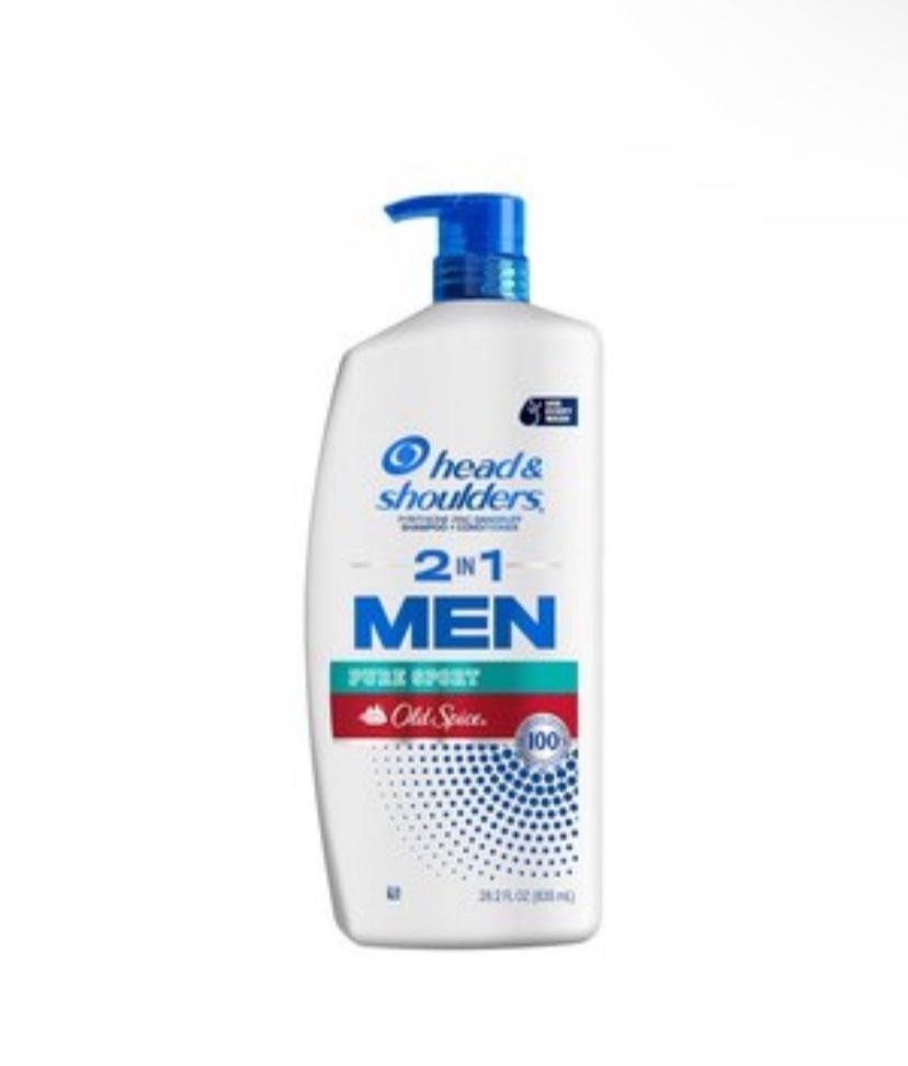 Head & Shoulders Men's 2 in 1 Dandruff Shampoo and Conditioner, Old Spice Pure Sport, 28.2 fl oz