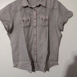 WOMENS WRANGLER COWGIRL SHIRT - SIZE 2XL - COLOR PLAID