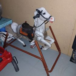 Rocking Horse Good Cond Antique