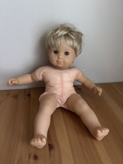 Vintage American Girl Doll Pleasant Co Bitty Baby Brother Boy Blonde & Blue Eyes