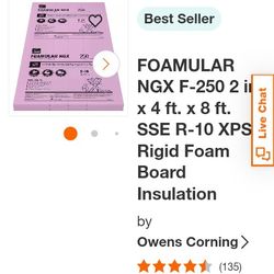 Six Pack 2"Insulation Foam Board 