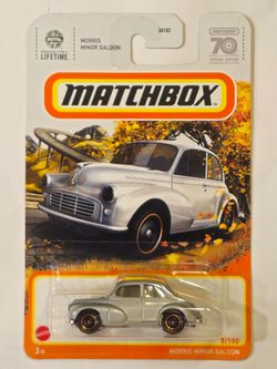 MATCHBOX # 5 OF 100 . SPECIAL EDITION . 1948 MORRIS MINOR SALOON .