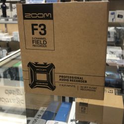 Zoom F3 2 Input/ 2 Track Professional Audio Recorder 
