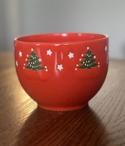 Waechtersbach Germany Red Christmas Tree Nut/Serving Bowl
