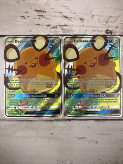 Dedenne GX 195a/214 Holo Pokemon Card x2