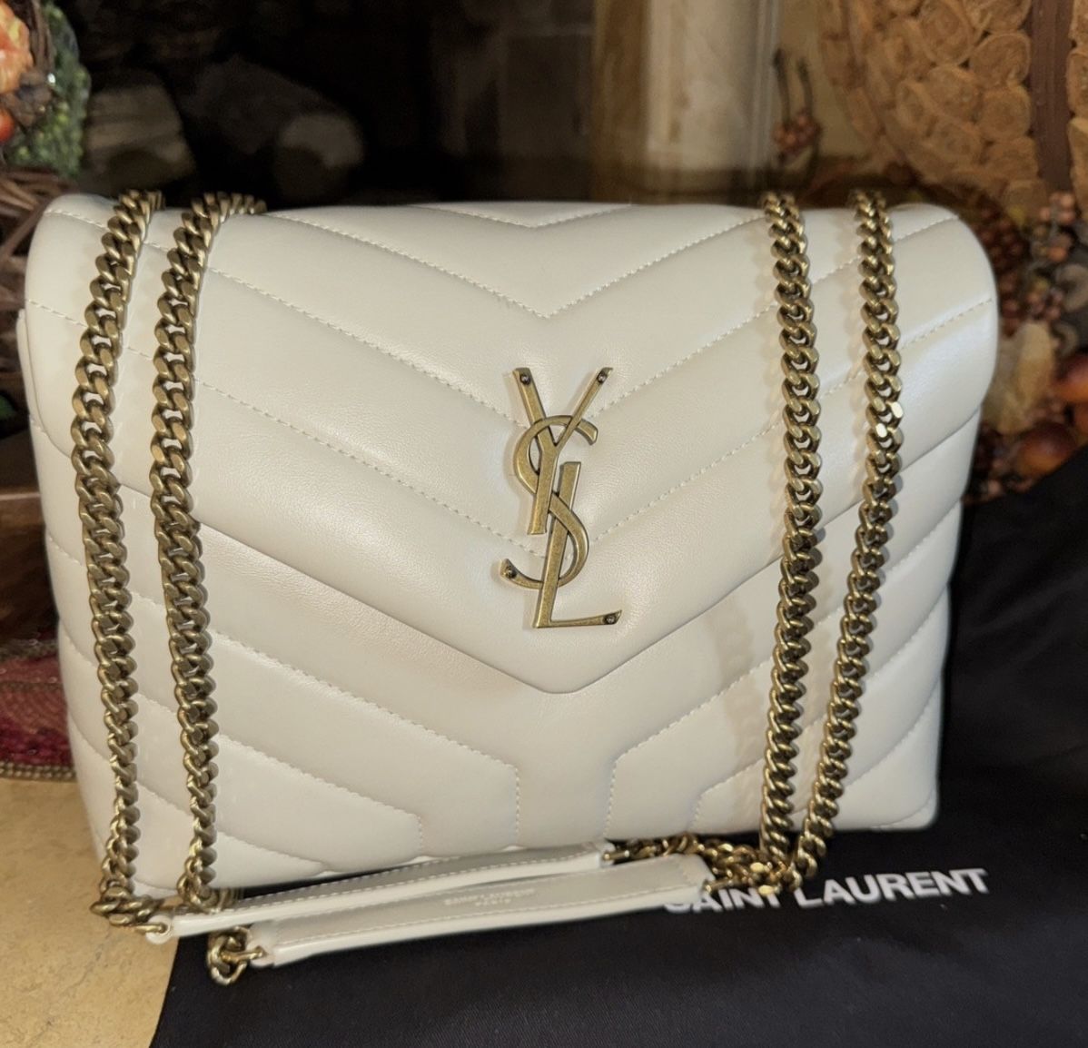 Small Matelasse Y Leather Shoulder Bag Women's