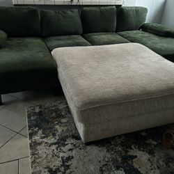 Couch With ottoman 