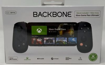 New Backbone BB-02-B-XW One Lightning, Mobile Gaming Controller for iPhone Black