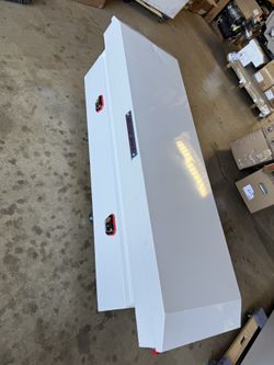 Weather Guard 126-3-04 Steel White 11 CU FT Saddle Truck Box