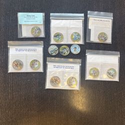 Texas And Korean War Coins With A Couple Alamo Coins