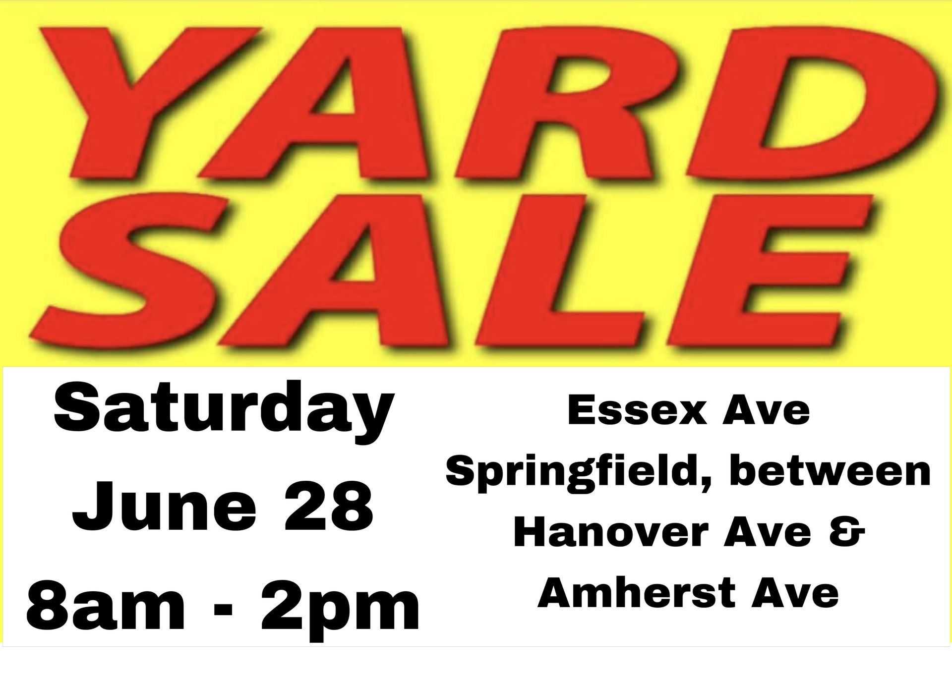 Multi- Family Yard Sale