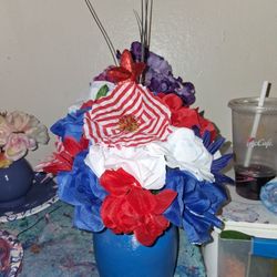 Memorial Or Fourth Of July Flowers Arrangements 