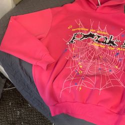 PINK SP5DER HOODIE🔥 