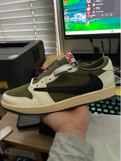 Nike air jordan 1 low travis scott medium olives