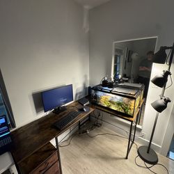 Wood L Shaped Desk