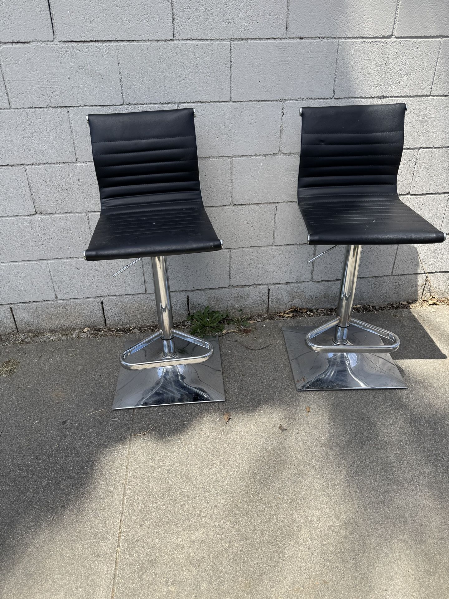 Set Of Adjustable Bar Stools 
