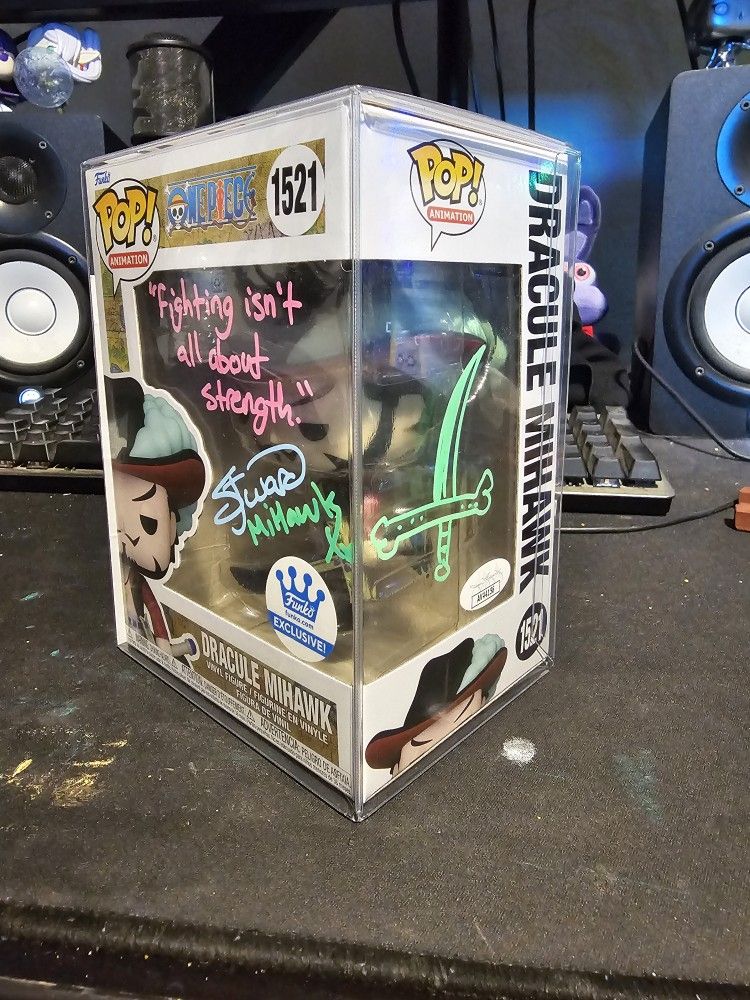 Dracule Mihawk Funko Pop Signed Steven John Ward