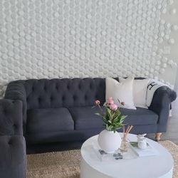 Clean & Sturdy 2 Piece Couch and Chair 
