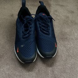 Nike Air Max 270 Midnight Navy Blue Orange