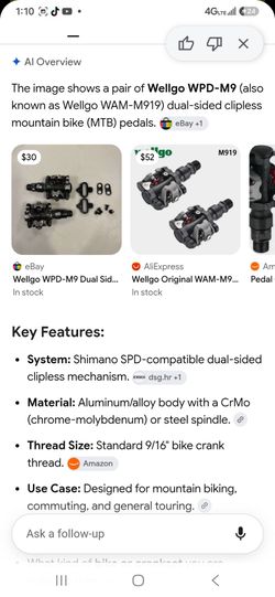 Pedals dual clip $25 Shimano