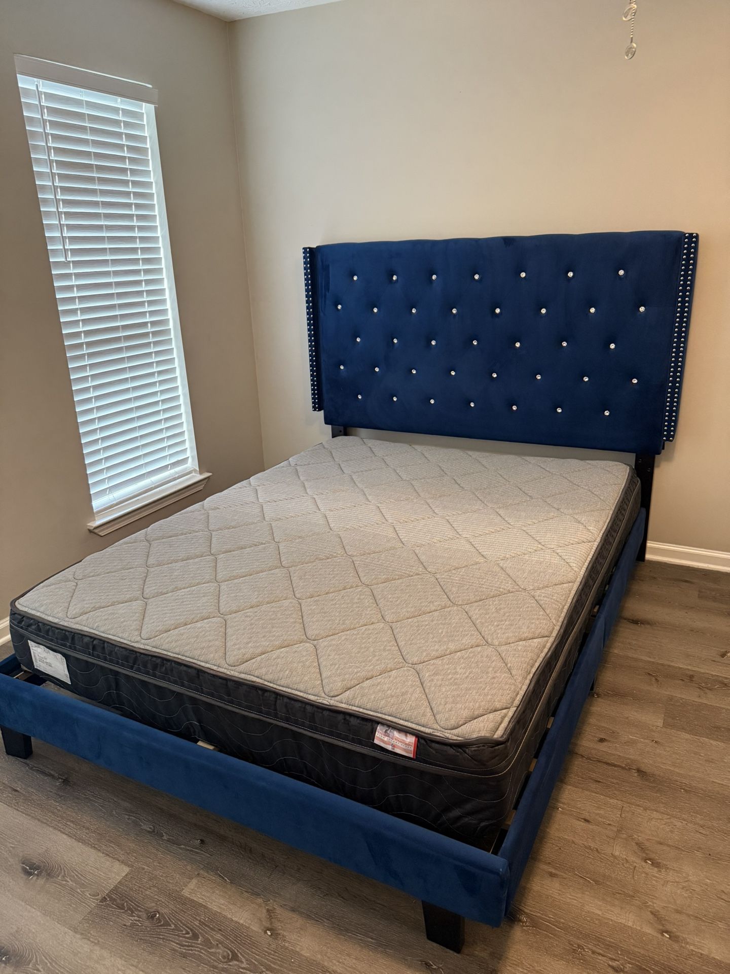 Queen Size Bed Frame and Mattress