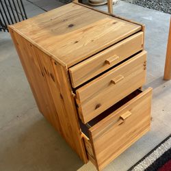 Wood File Cabinet