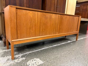 Vintage Danish Modern Buffet w/ Tambour Doors