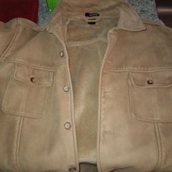 Claiborne Men's Beige Stylish Jacket - Size L