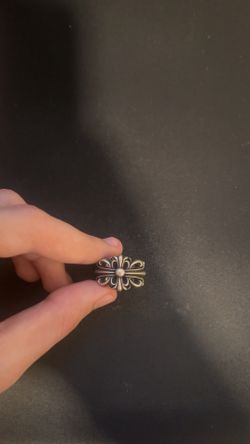 Chrome hearts Doubel Floral Open Ring