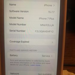 IPhone 7 Plus 256gb Excellent Condition  With Case