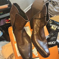 Mens Aldo Brand Boots Size 13 Brown