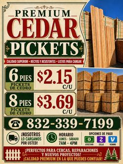 Premium Cedar Pickets