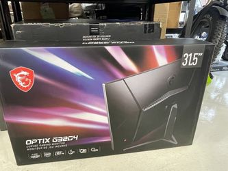 MSI Curved 32” Gaming Monitor 165hz, 1920x1080p Full HD, 1ms G32c4w