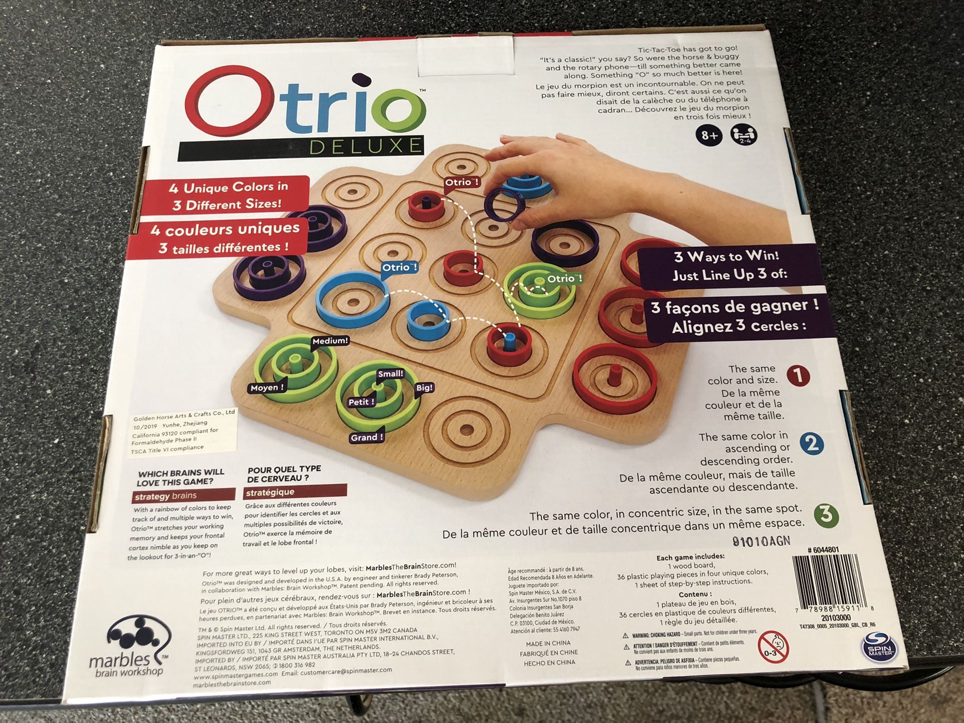 New Otrio Deluxe board game