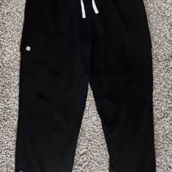 Black cargo streetwear pants, L