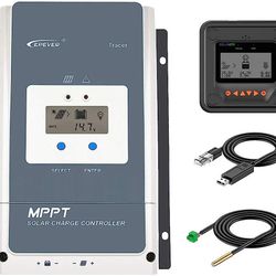 EPEVER MPPT Solar Charge Controller 60A 200V PV Negative Grounding , Suitable for 12 / 24 / 36 / 48V Battery System with Remote Monitoring