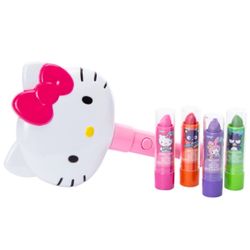 Hello Kitty And Friends Cosmetic 5 Piece Set Mirror Light Plant Based Lip Balm
