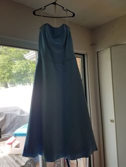 Baby blue bridesmaid/prom dress
