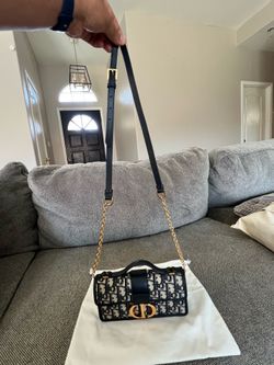 Dior Miss Montaigne Mini Bag – Blue Dior Oblique Jacquard – New, Never Worn