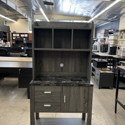 FC Two-Toned Baker's Rack Kitchen Utility Storage Cabinet with Drawers 31.25"W x 15.5"D x 69.5"H.